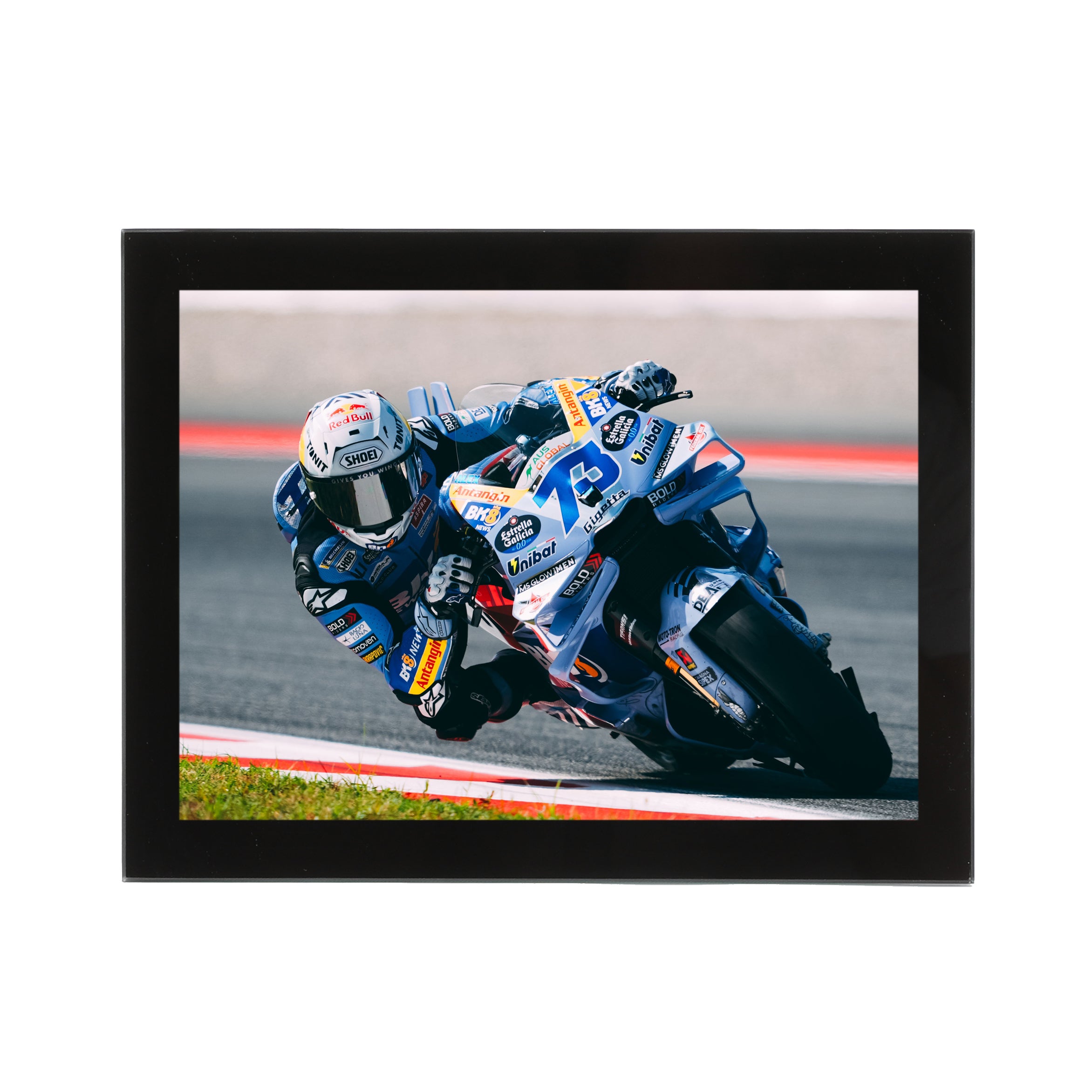 Alex Marquez 2025 Glass Frame Print - Catalan  GP