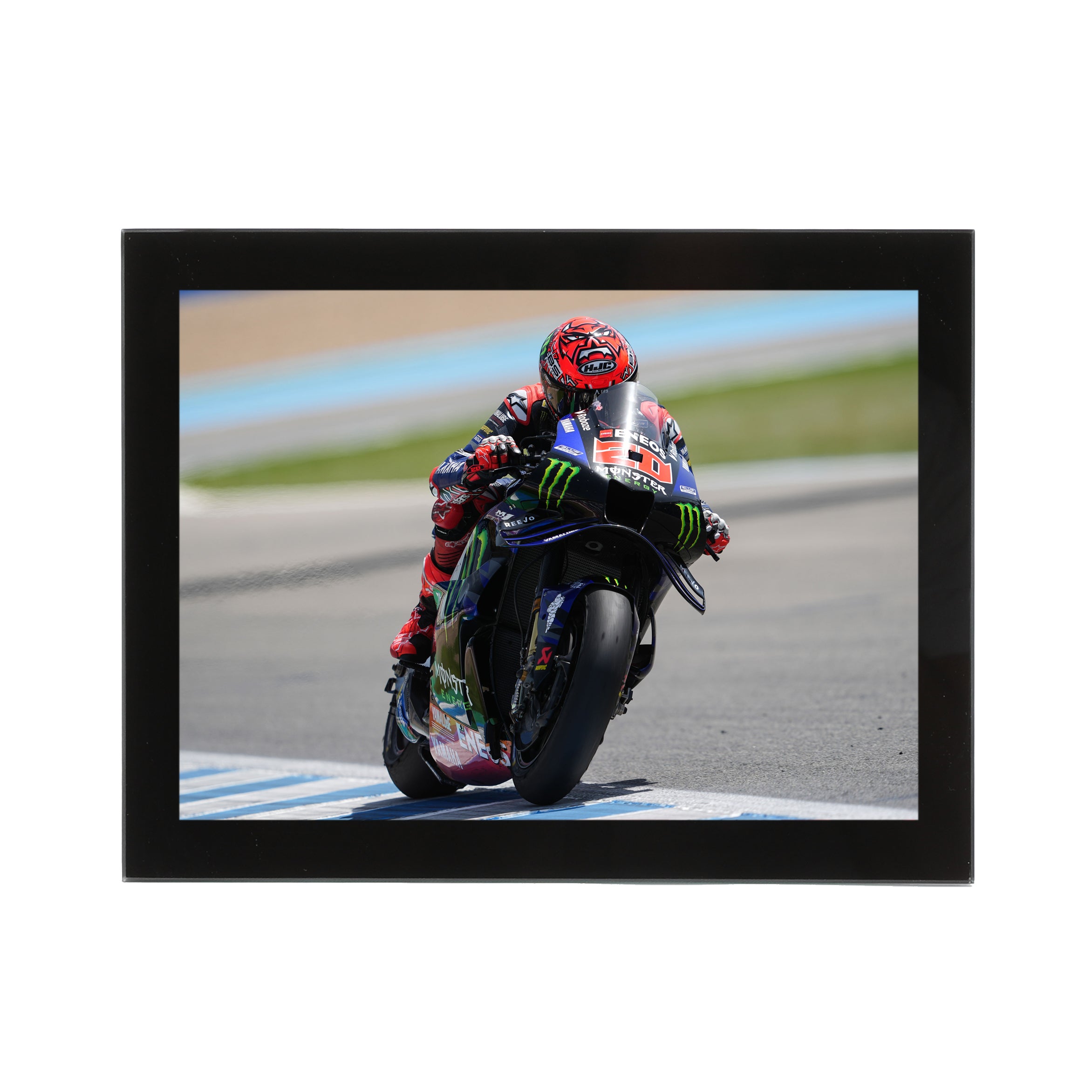 Fabio Quartararo 2025 Glass Frame Print - Spanish GP