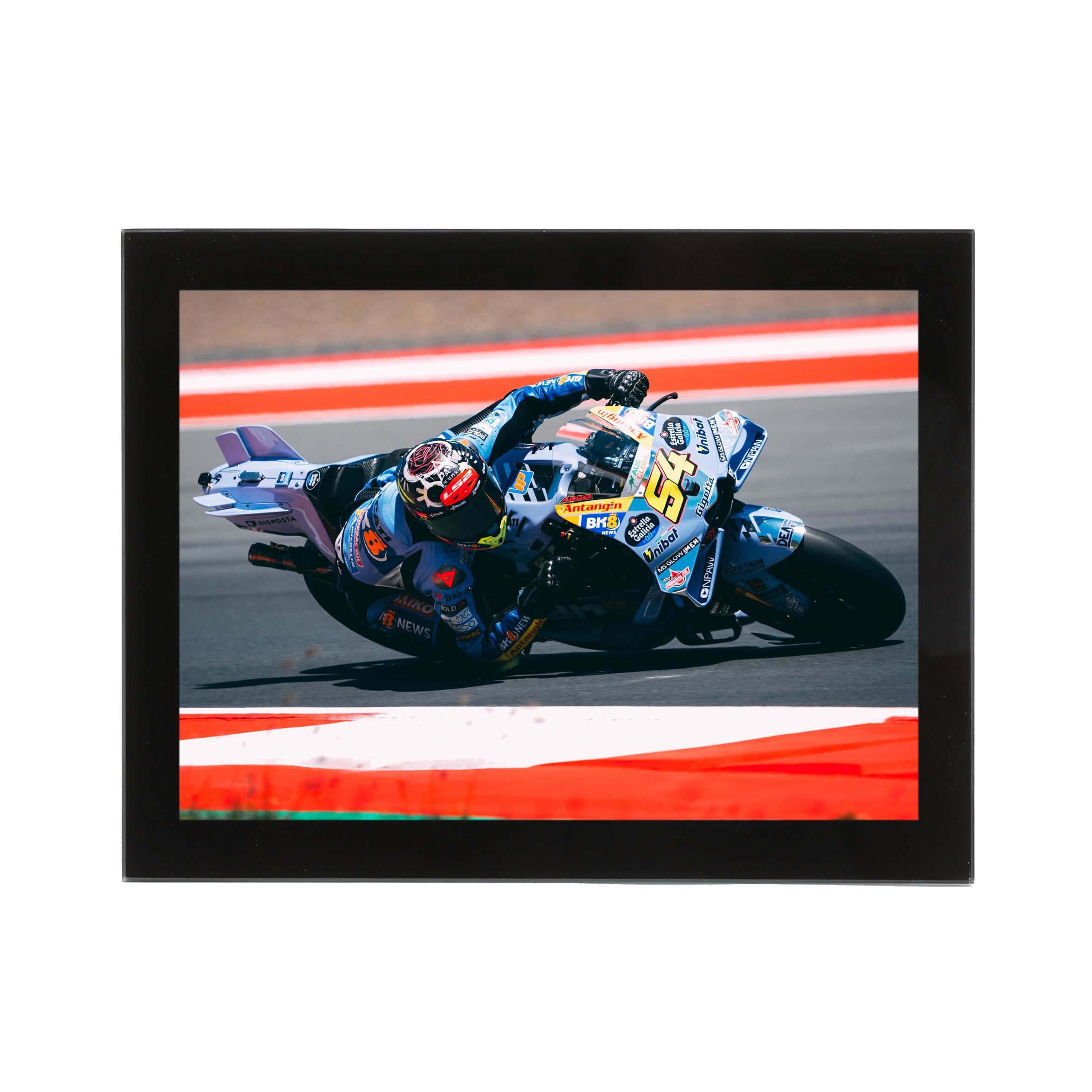 Fermin Aldeguer 2025 Glass Frmae Print - Indonesian GP